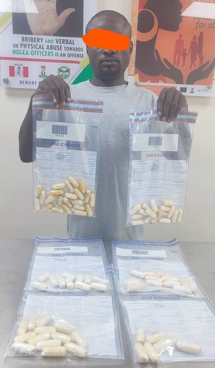 India-bound passenger vomits, excretes 80 wraps of cocaine