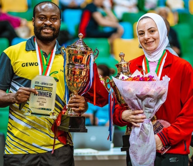 Aruna, Meshref reclaim ITTF Africa Cup title