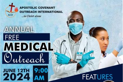 Apostolic Covenant Outreach free medical services hold June 12