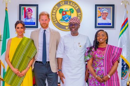 Sanwo-Olu receives Prince Harry, Meghan