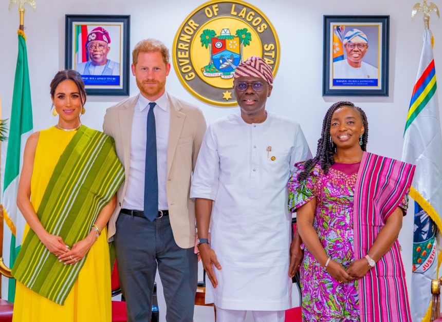 Sanwo-Olu receives Prince Harry, Meghan