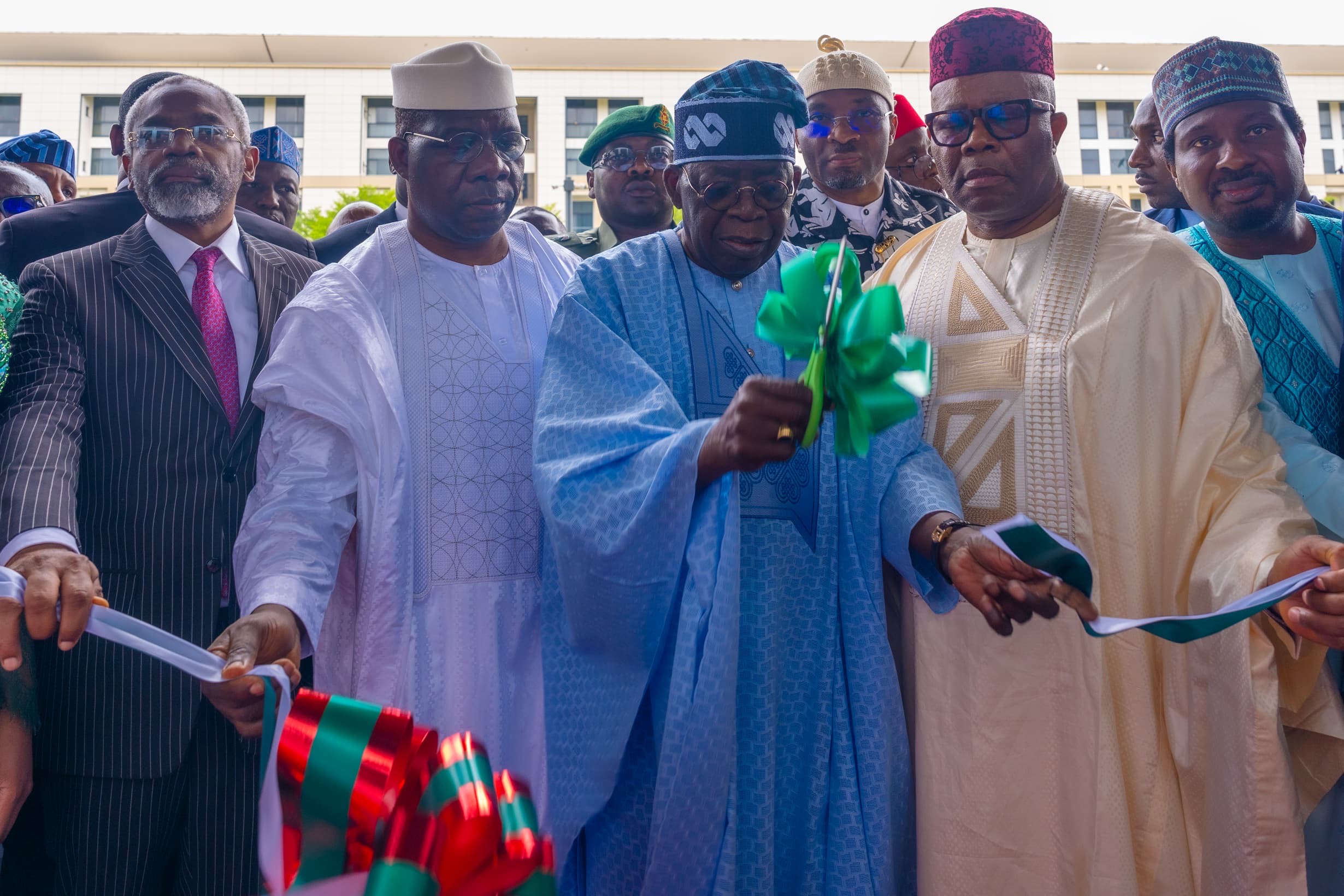 Tinubu inaugurates NASS library, calls for collective action on unity