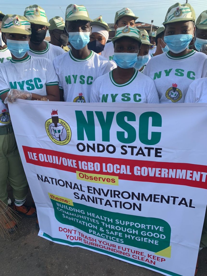 Pepple: Clean environment, NYSC's dream for better Nigeria