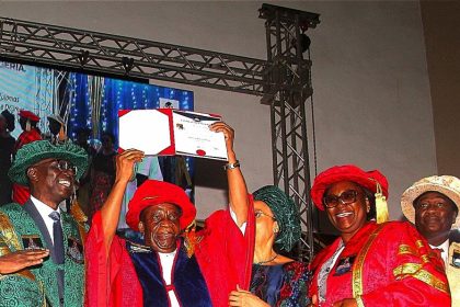 LASU: Samuel Adedoyin honoured, promises to do more for humanity