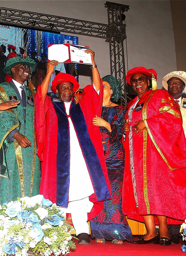 LASU: Samuel Adedoyin honoured, promises to do more for humanity