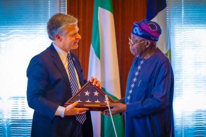 Tinubu meets FBI director, calls for stronger collaboration