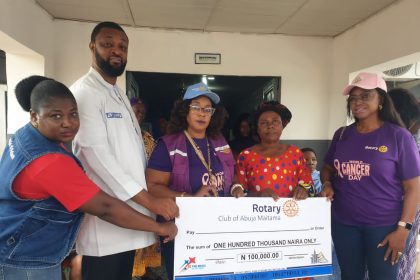 Rotary Club supports indigent cancer patients, tasks Nigerians