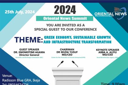 Oriental News summit: Yusuf to speak on Nigeria's path to Green Economy Transition