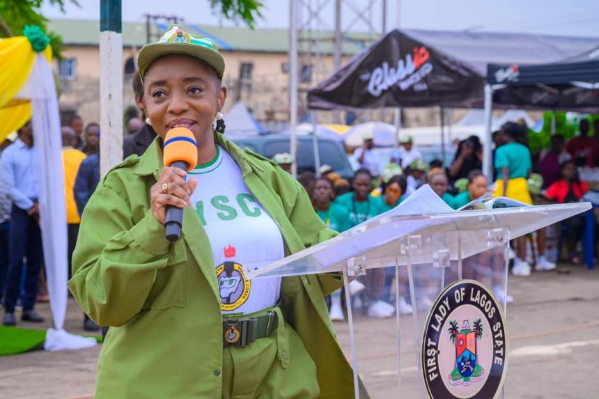 Make positive impact in society, Lagos First Lady charges 'corpers'