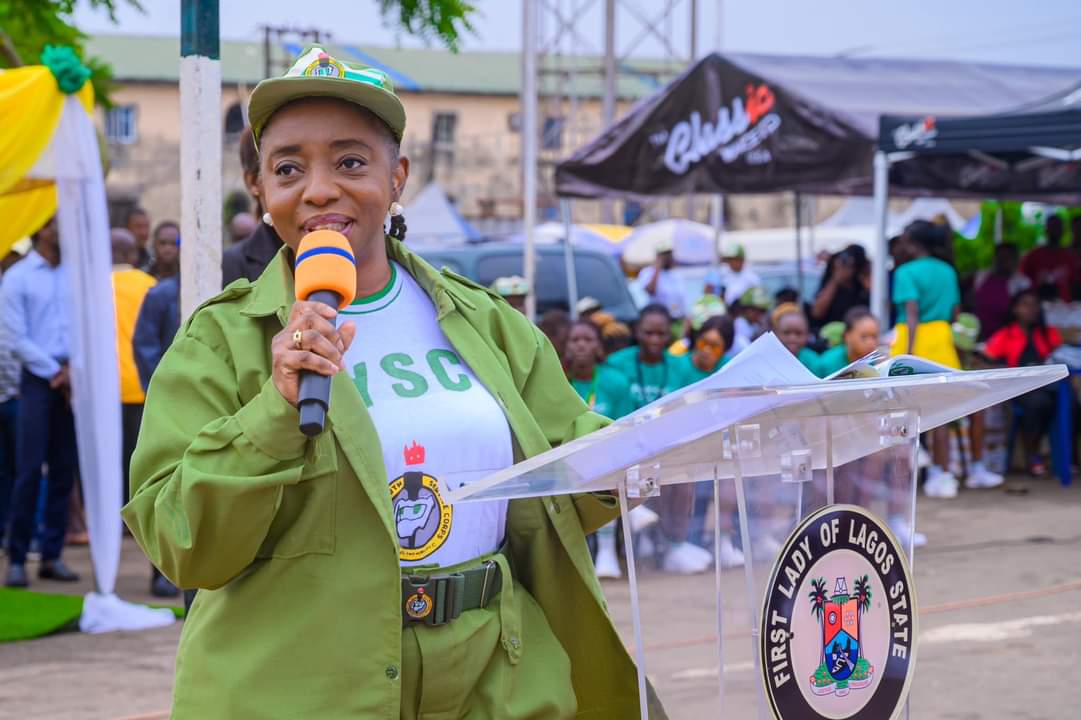 Make positive impact in society, Lagos First Lady charges 'corpers'