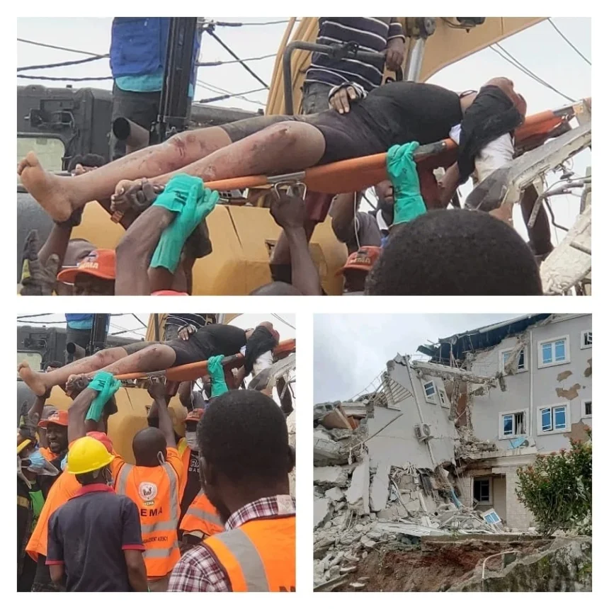 JUST IN: Four persons rescued from collapsed building in Abuja