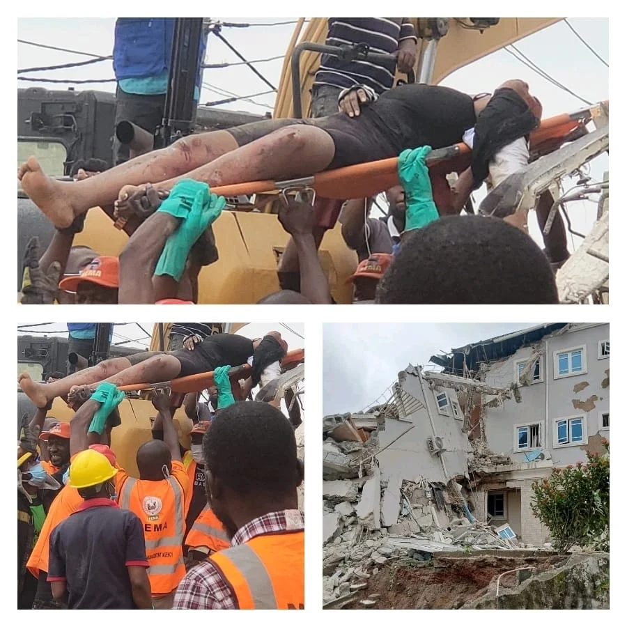 JUST IN: Four persons rescued from collapsed building in Abuja