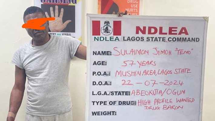 Alleged drug baron: NDLEA arrests high profile suspect in Lagos