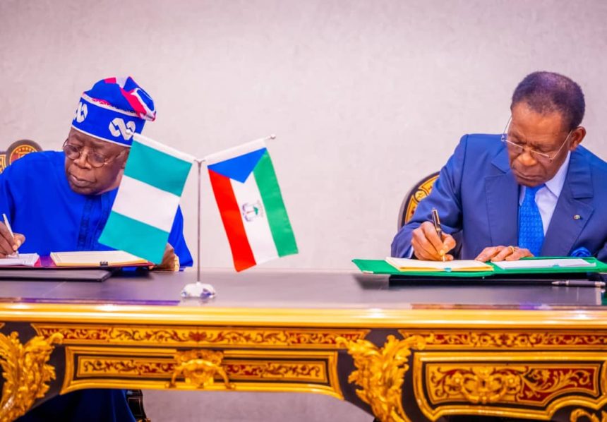 Tinubu, Mbasogo sign agreement on gas pipeline for Gulf of Guinea