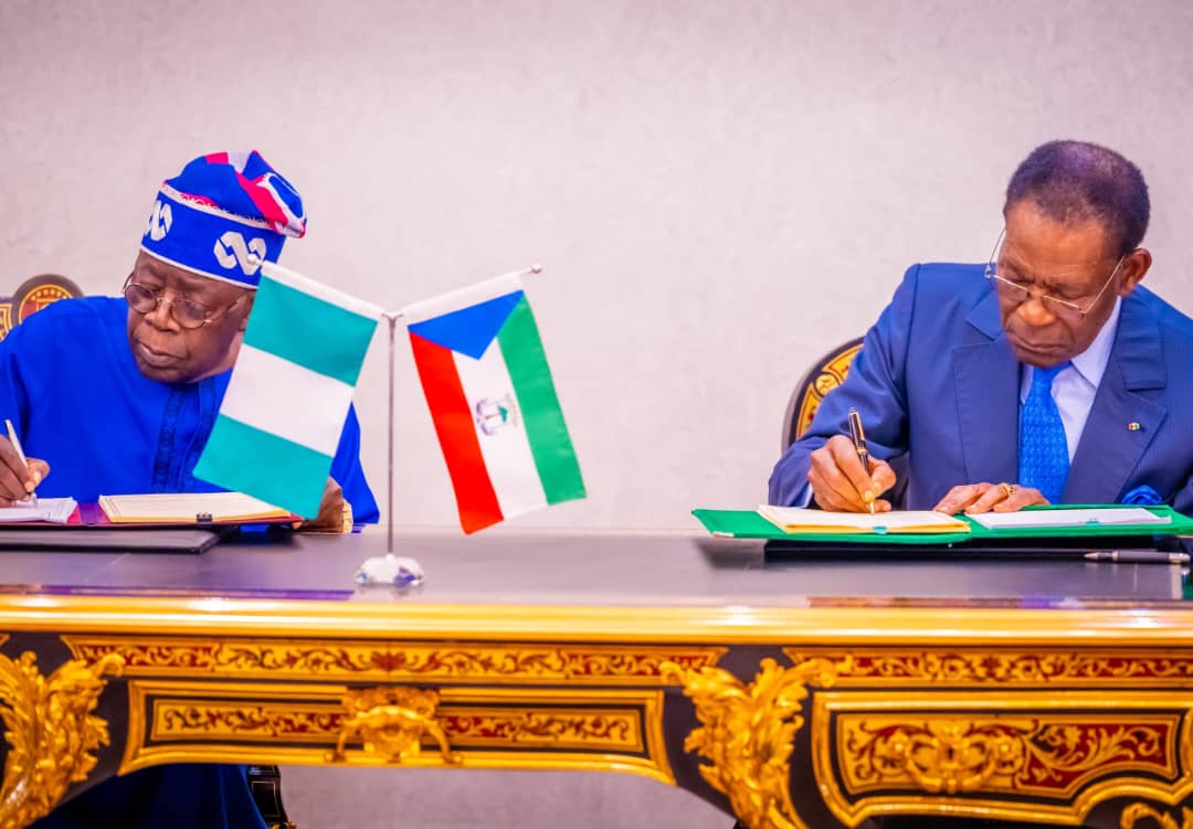 Tinubu, Mbasogo sign agreement on gas pipeline for Gulf of Guinea