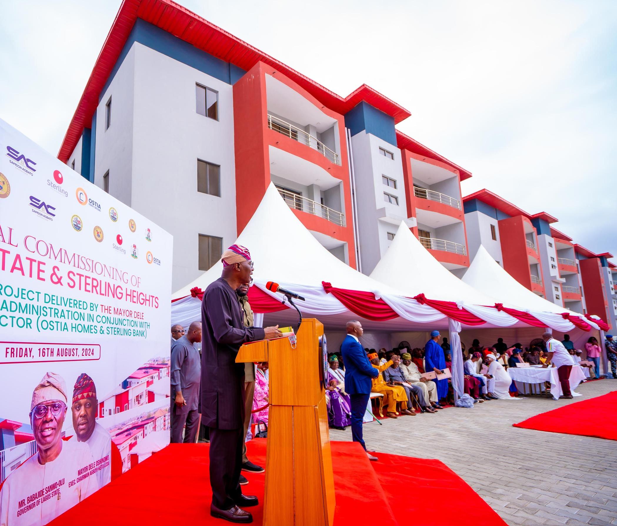 Sanwo-Olu inaugurates Agboyi-Ketu’s twin housing projects