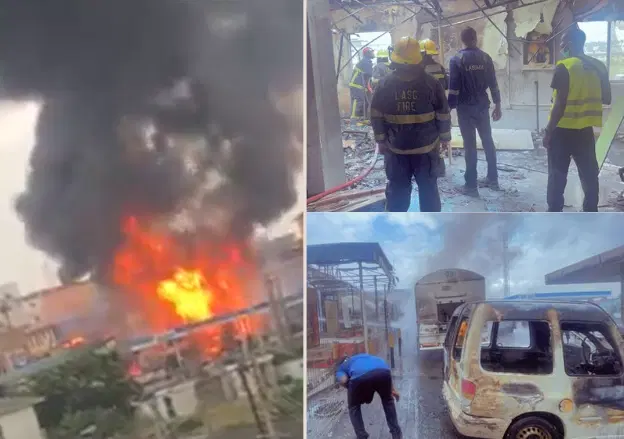 Two injured as gas truck explodes in Lagos petrol station