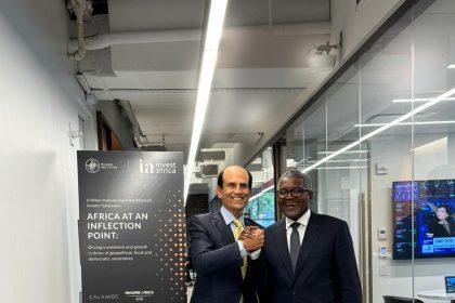 PHOTO NEWS: Dangote, Milken at Rockfeller Centre