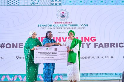 First Lady Oluremi Tinubu unveils national unity fabric