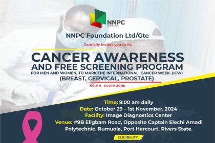NNPC launches free cancer screening, targets 3,000 Nigerians