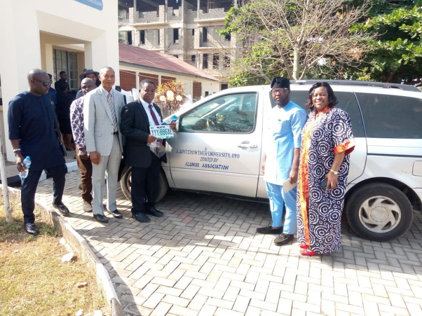 Ajayi Crowther University alumni donate bus to alma mater