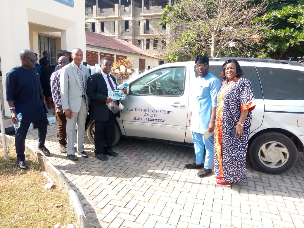 Ajayi Crowther University alumni donate bus to alma mater