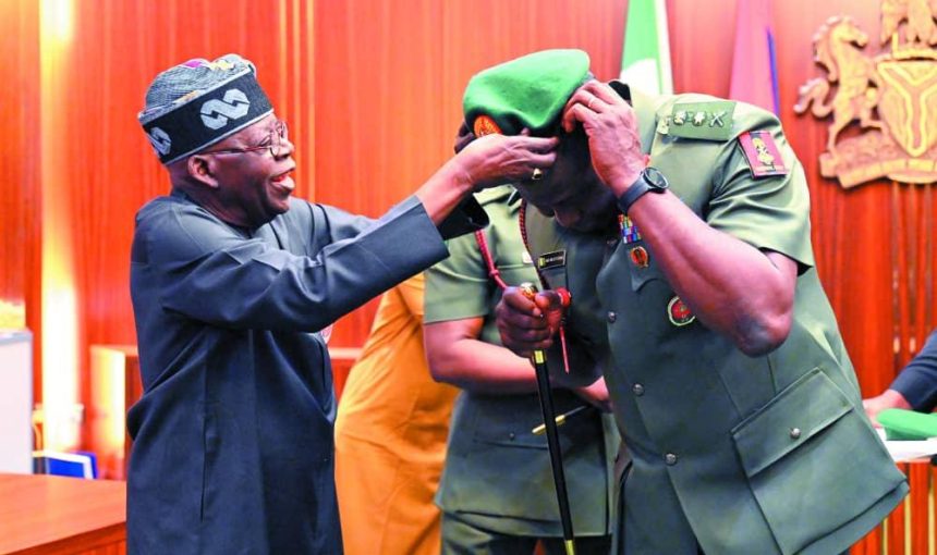 Tinubu decorates acting COAS Oluyede with new rank