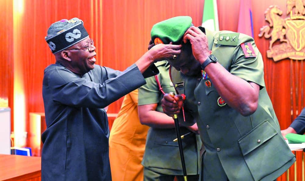 Tinubu decorates acting COAS Oluyede with new rank