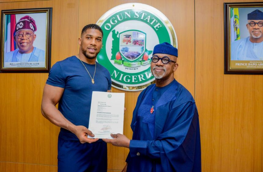 Ogun to construct Anthony Joshua Indoor Boxing Ring -Abiodun