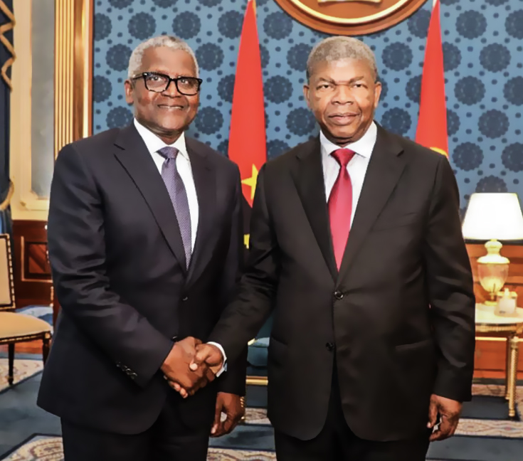 PHOTO NEWS: Dangote and João Lourenço in Angola
