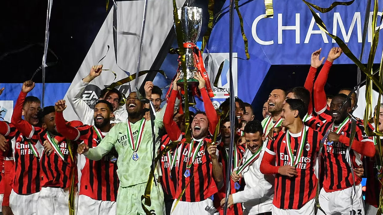Abraham hits winner as AC Milan beat Inter to win Super Cup