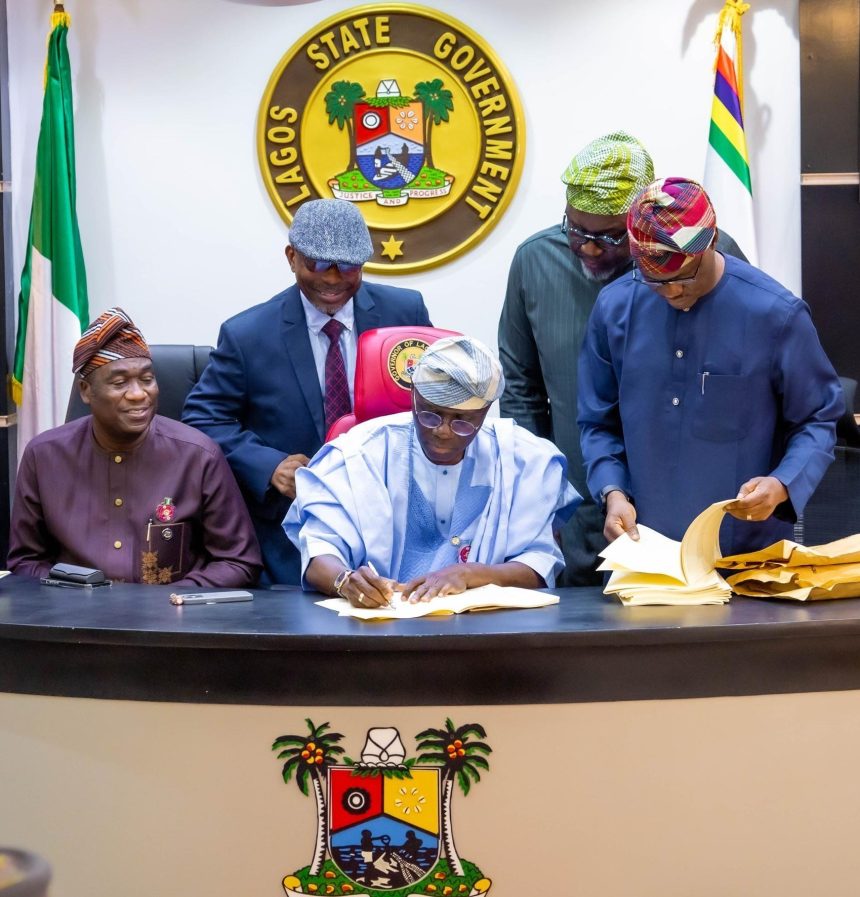 Sanwo-Olu signs 2025 Appropriation Bill