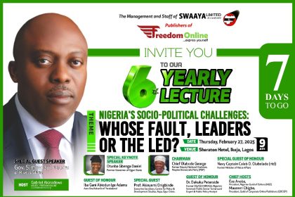 Freedom Online holds sixth annual lecture Feb 27 at Sheraton
