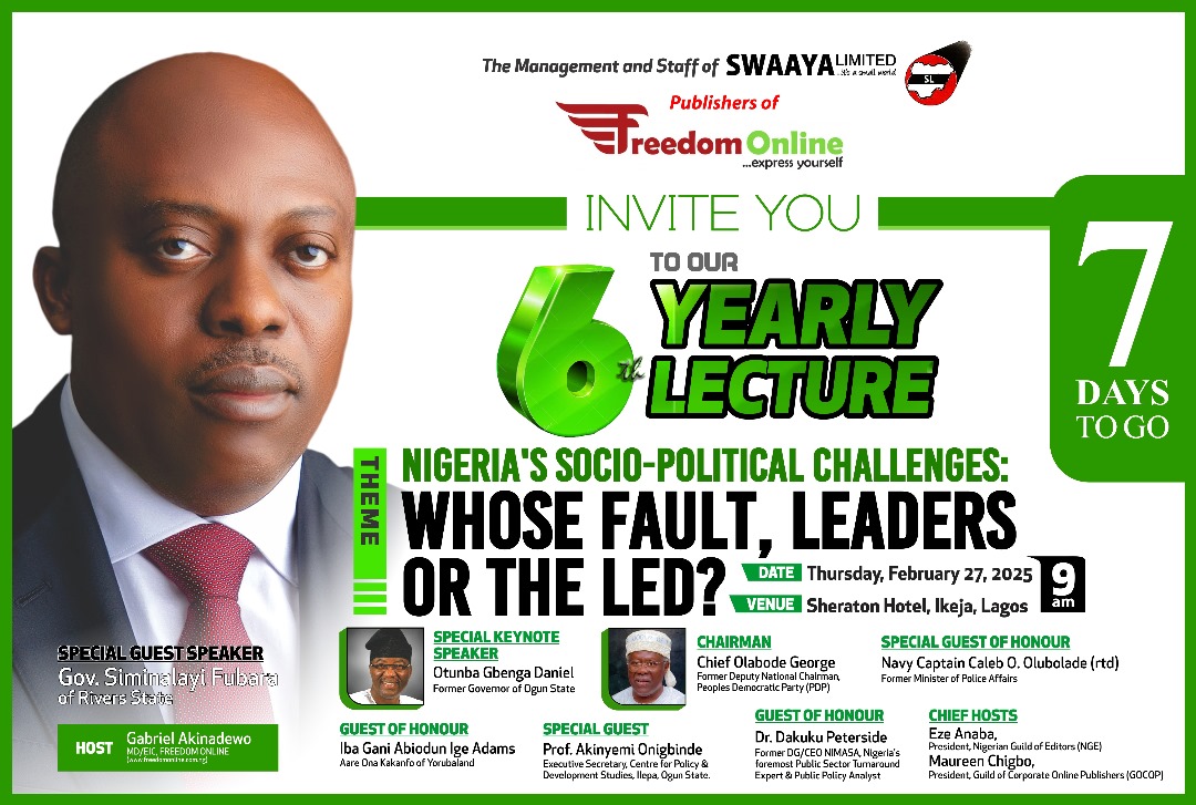 Freedom Online holds sixth annual lecture Feb 27 at Sheraton