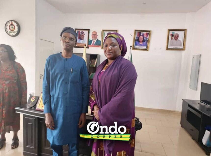 Ondo: NAPTIP boss visits NYSC coordinator, seeks collaboration