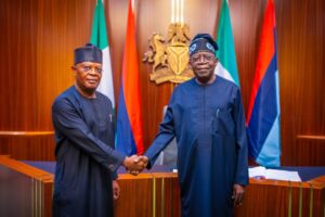 Rivers: Tinubu swears in Rivers' administrator, Ibok Ibas (+Photos)