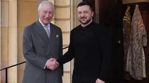 King Charles meets Zelensky after London defence summit