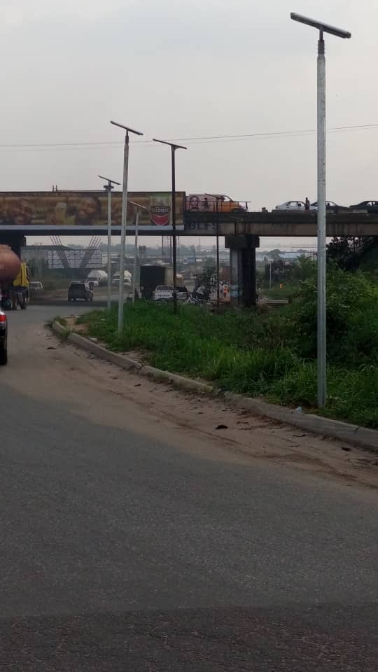 Insecurity: Govt lights up Sagamu Interchange, clears shanties