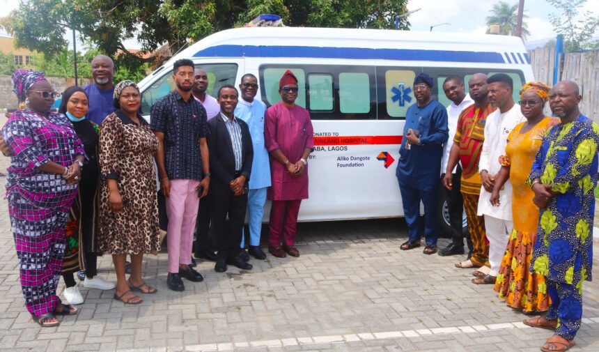 Aliko Dangote Foundation donates ambulance to Mainland Hospital