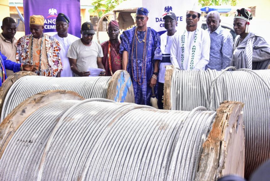 Dangote Cement ends three-year blackout, lights up communities