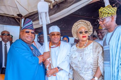 Tinubu congratulates the new monarch of Ijeshaland, Oba Haastrup