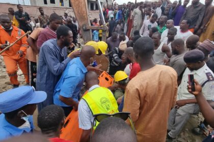 One dead, three rescued as two-storey building collapses in Lagos