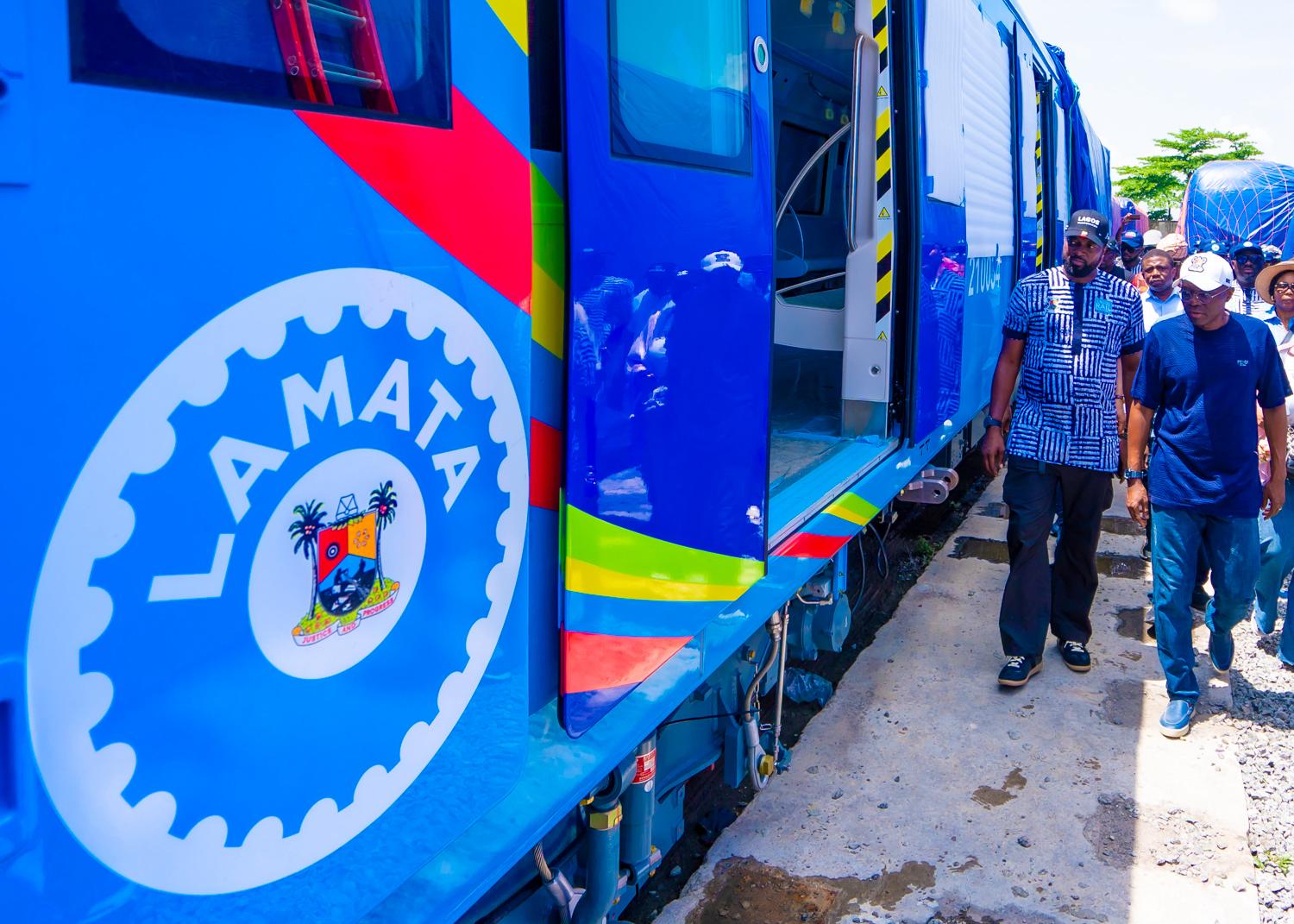 Blue Line: Sanwo-Olu unveils new coaches, hails Tinubu's support