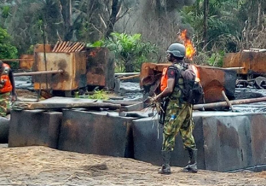 Military deactivates 27 illegal refining sites, foils oil theft in May