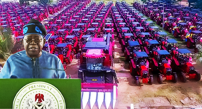 Tinubu launches 2000 tractors for mechanised farming