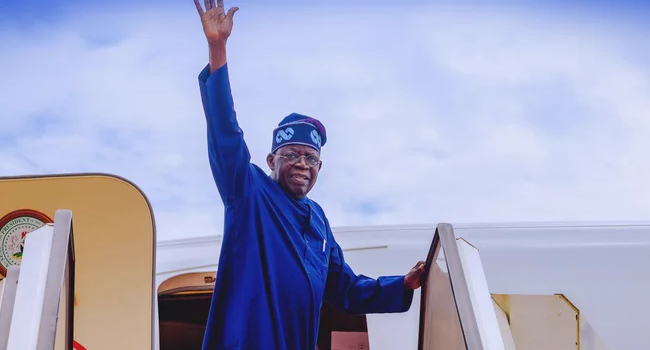 Tinubu departs Brazil for Abuja
