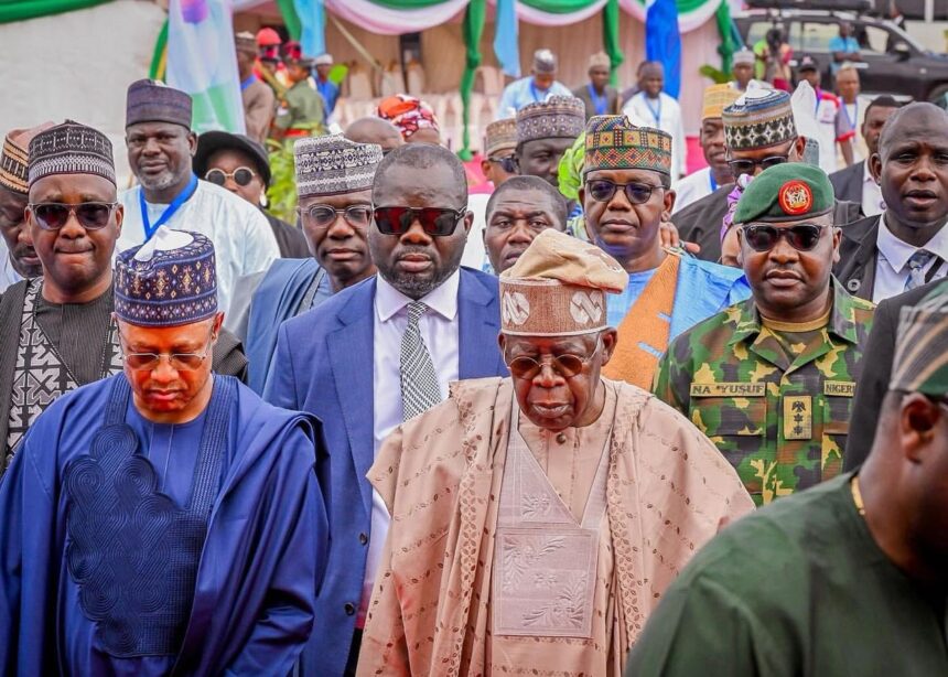 Tinubu in Kaduna, commends Sani’s developmental strides