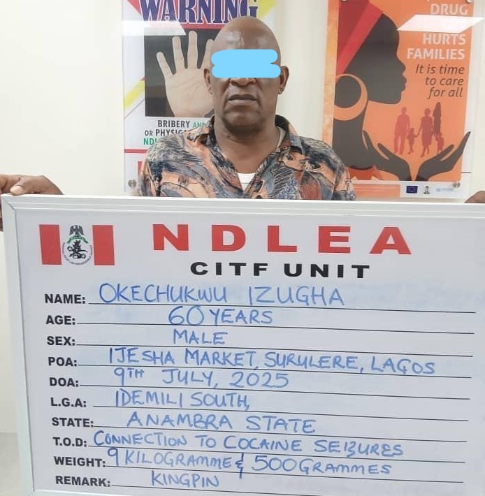 NDLEA nabs notorious 'drug kingpin' after 12 months in hiding