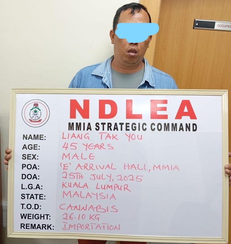 Chinese, 80-yr-old grandma arrested as NDLEA seizes Colos