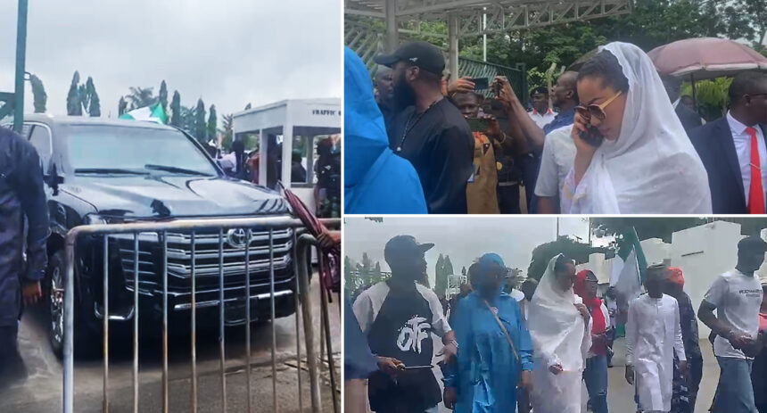 Natasha arrives National Assembly, barred from entering chambers